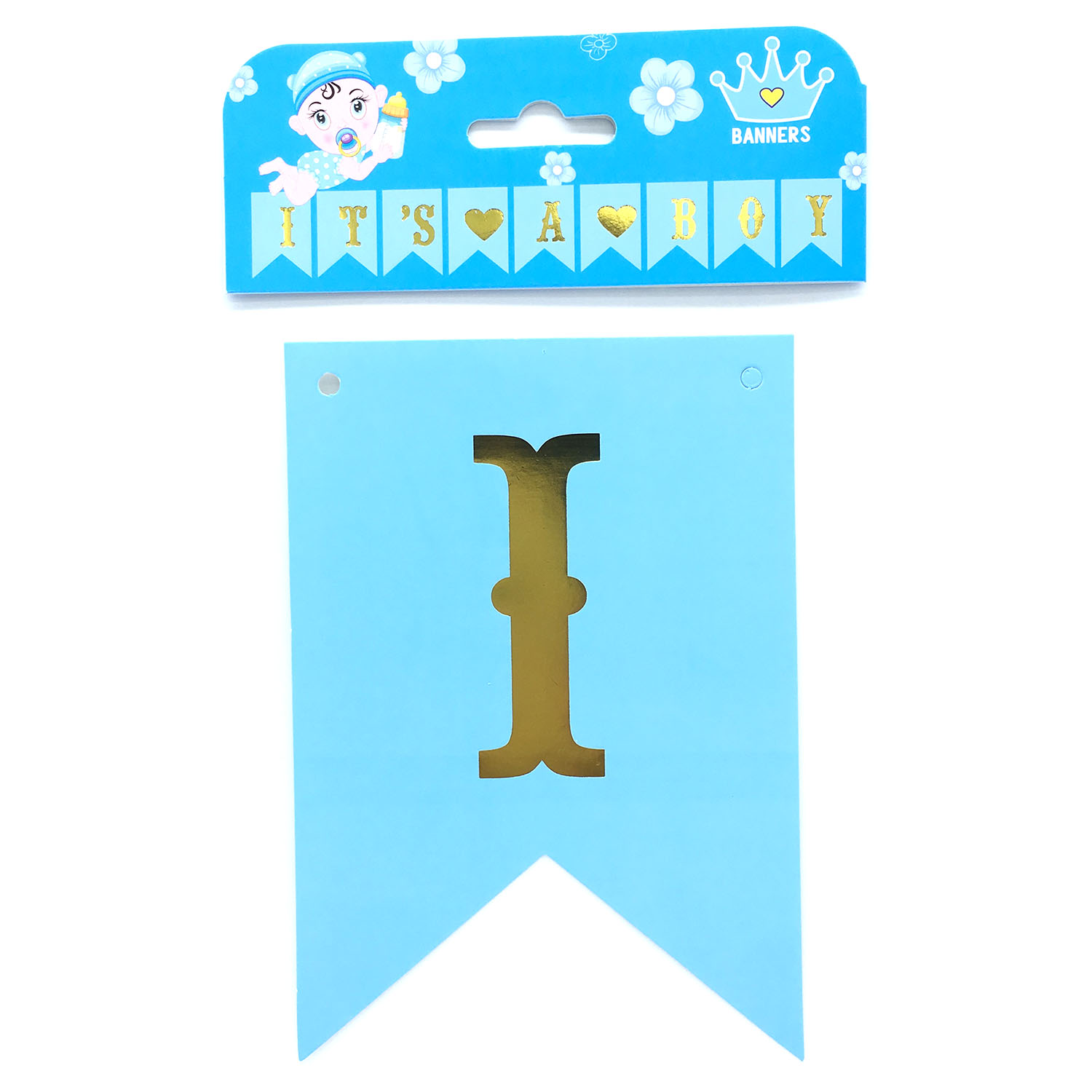 Gender Reveal Its a Small Banner 10 Flags