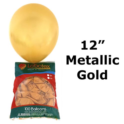 12inch Metallic Balloon (100 per pack) size12