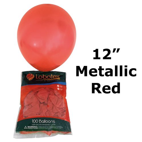 12inch Metallic Balloon (100 per pack) size12