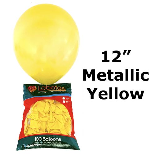 12inch Metallic Balloon (100 per pack) size12