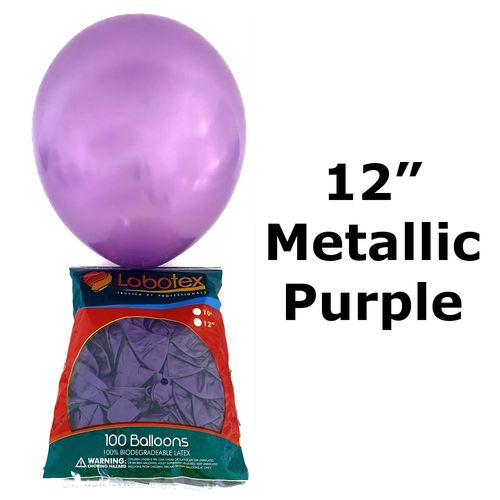 12inch Metallic Balloon (100 per pack) size12