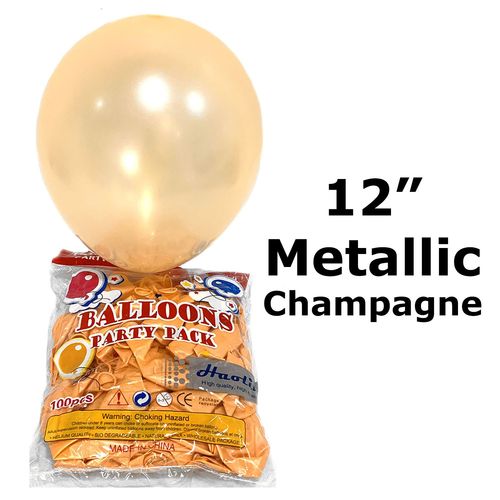 12inch Metallic Balloon (100 per pack) size12