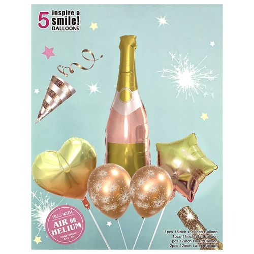 Wine Beer Champagne Foil Balloon Set