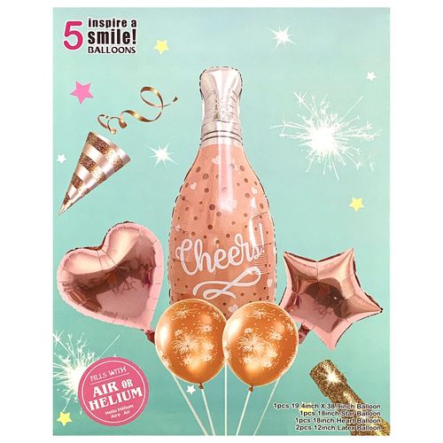 Wine Beer Champagne Foil Balloon Set