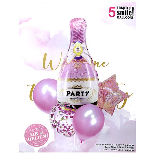 Wine Beer Champagne Foil Balloon Set