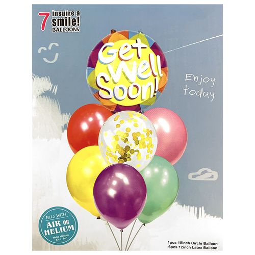 Balloon Foil Latex Confetti Set 7pcs