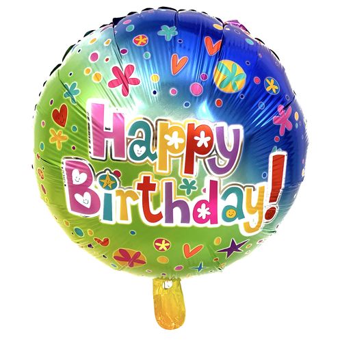 Foil Balloon 18 inches (birthday) (loose)