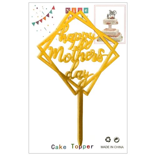 Plastic cake topper