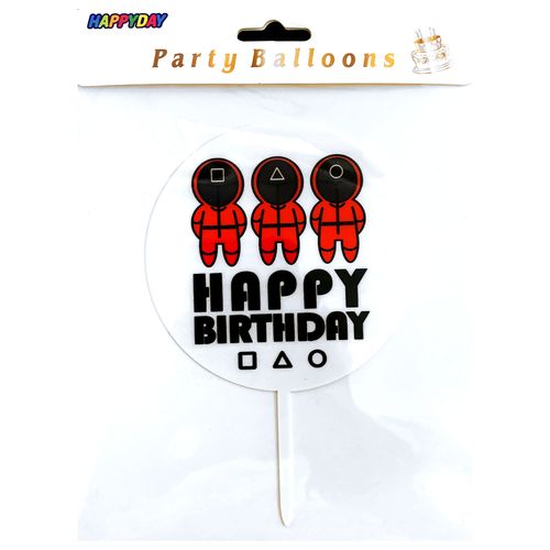 Plastic cake topper