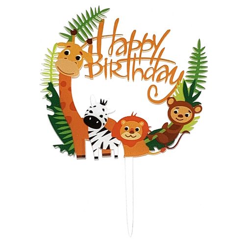 Small Plastic Cake Topper 11x15cm