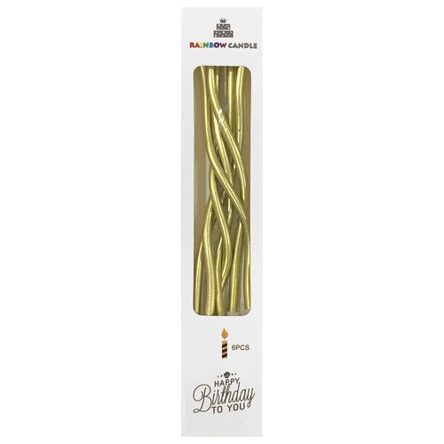Long Spiral Twirl Candle 6 pcs