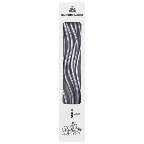 Long Spiral Twirl Candle 6 pcs
