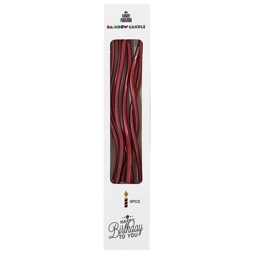 Long Spiral Twirl Candle 6 pcs