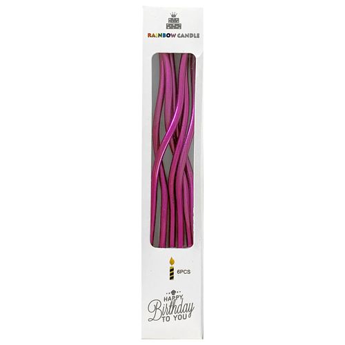 Long Spiral Twirl Candle 6 pcs