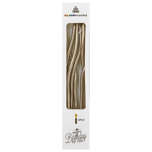 Long Spiral Twirl Candle 6 pcs