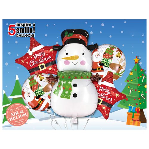 Christmas New Year Balloon Set