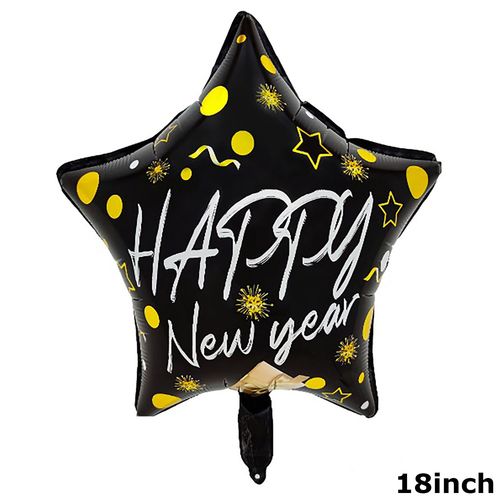 Christmas New Year Foil Balloon (Loose)