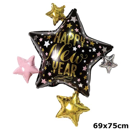 Christmas New Year Foil Balloon (Loose)