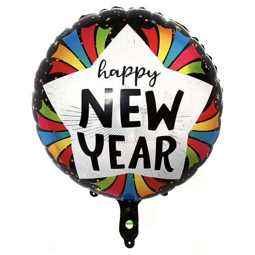 Christmas New Year Foil Balloon (Loose)