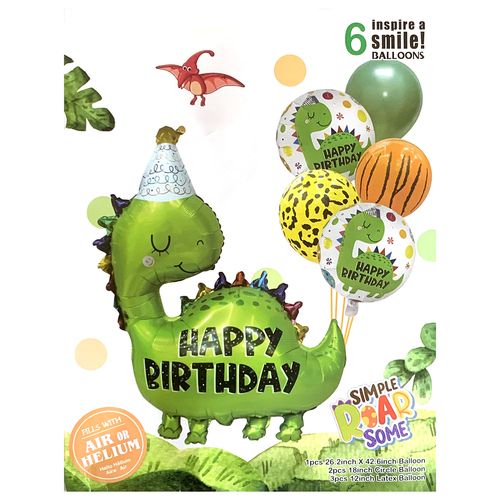 Dinosaur Foil Balloon Set