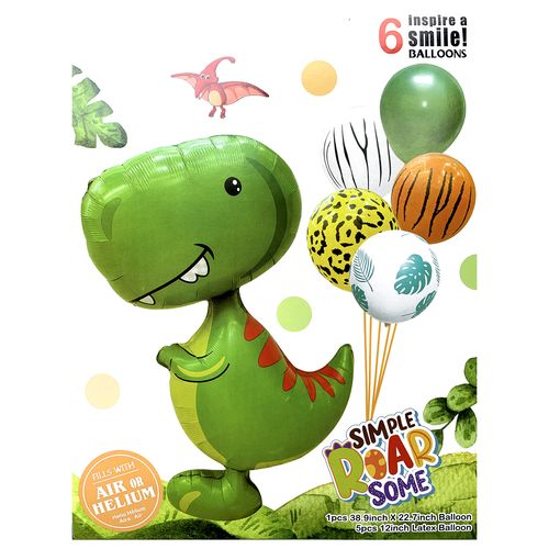 Dinosaur Foil Balloon Set