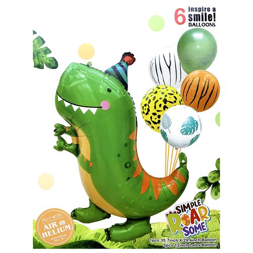 Dinosaur Foil Balloon Set