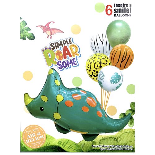 Dinosaur Foil Balloon Set