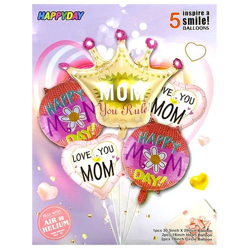 Mothers Day Foil Balloon Set