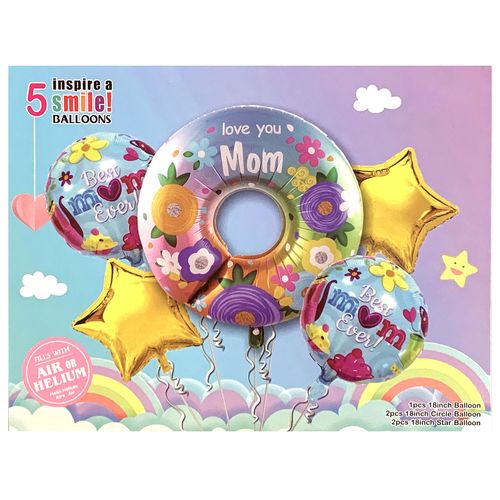 Mothers Day Foil Balloon Set