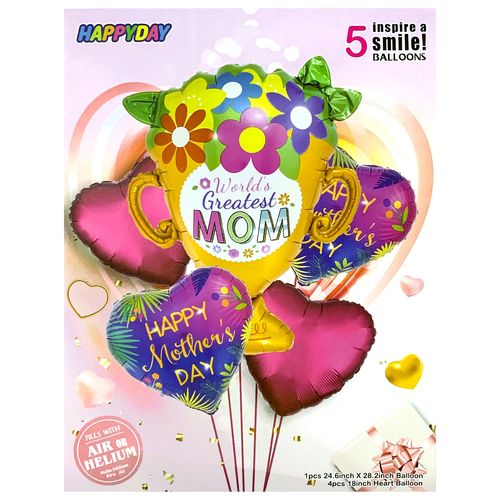 Mothers Day Foil Balloon Set