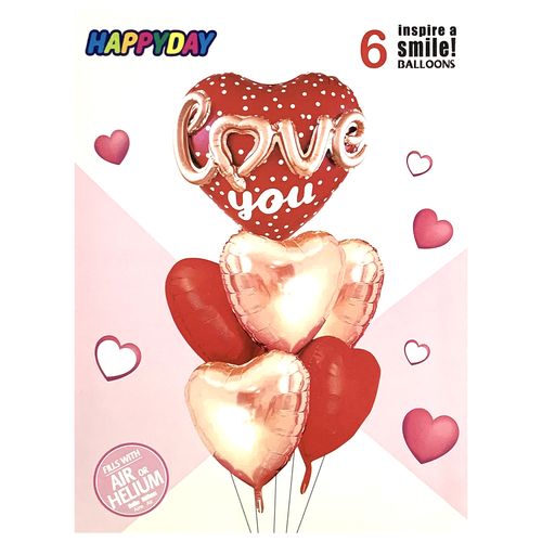 Love Theme Foil Balloon Set (with love balloon)