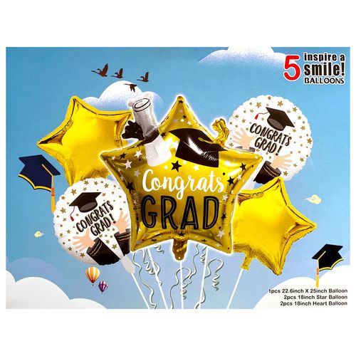 Graduation Foil Balloon Set