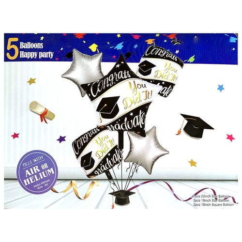 Graduation Foil Balloon Set