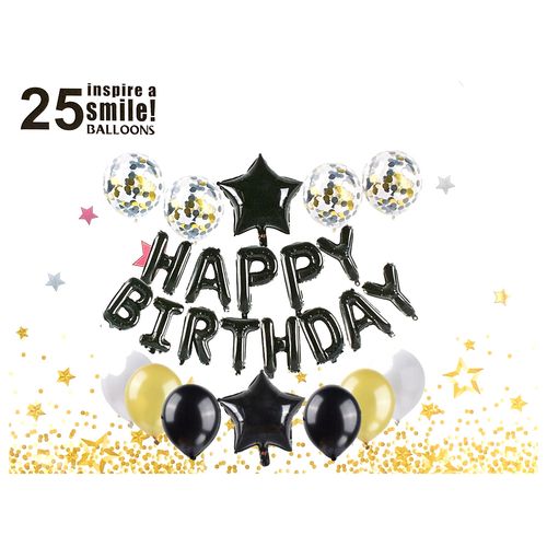 Happy Birthday Big Foil Set 25pcs