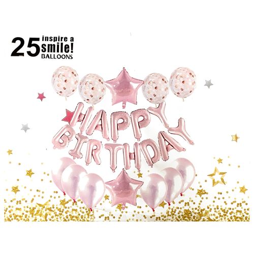 Happy Birthday Big Foil Set 25pcs