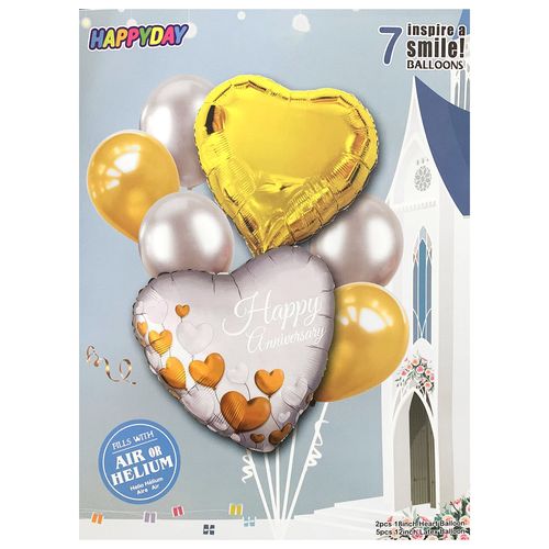 Happy Anniversary Foil Balloon Set