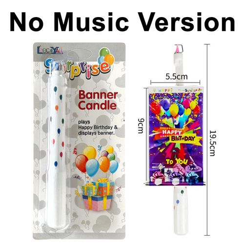 Music Flower Candle