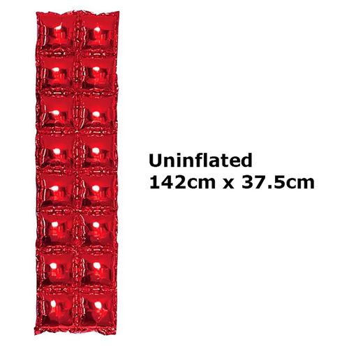 Foil Balloon 2Row Square Backdrop