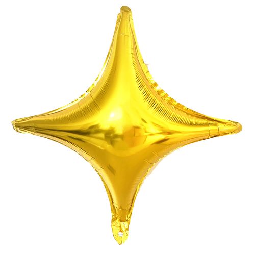 Twinkle 4 Point Star Foil Balloon 22inch (loose)