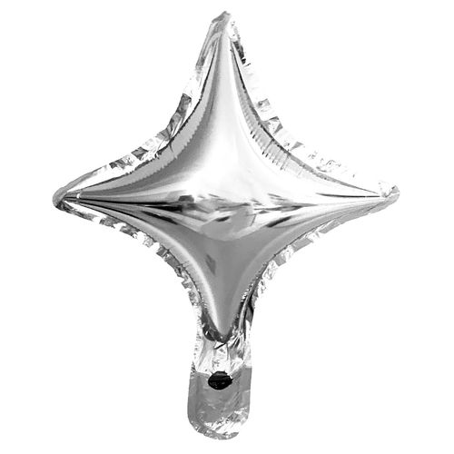 Twinkle 4 Point Star Foil Balloon 10inch (loose)