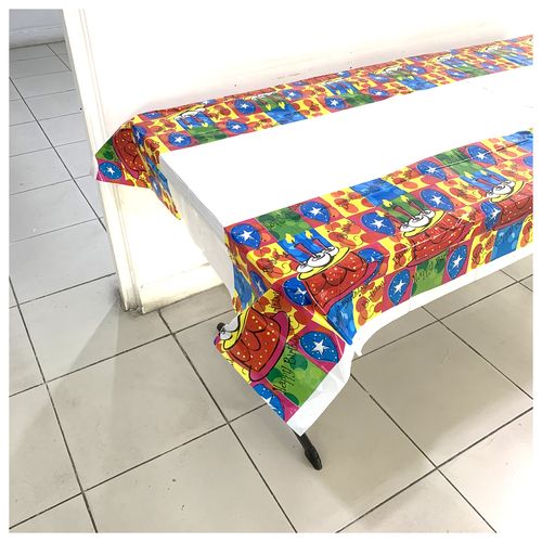 Printed Plastic Foil Table Cover 54x72in