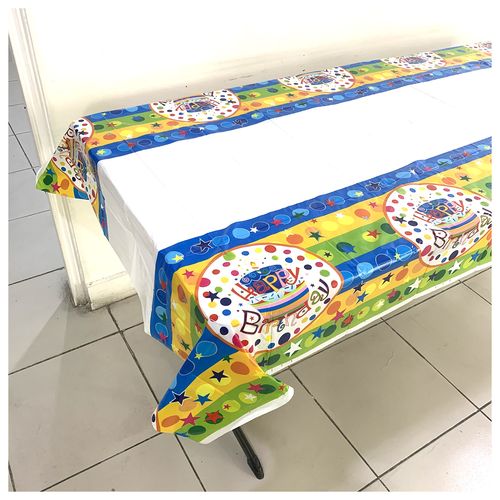 Printed Plastic Foil Table Cover 54x72in