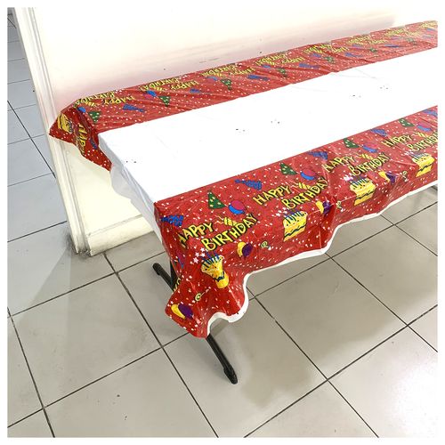 Printed Plastic Foil Table Cover 54x72in