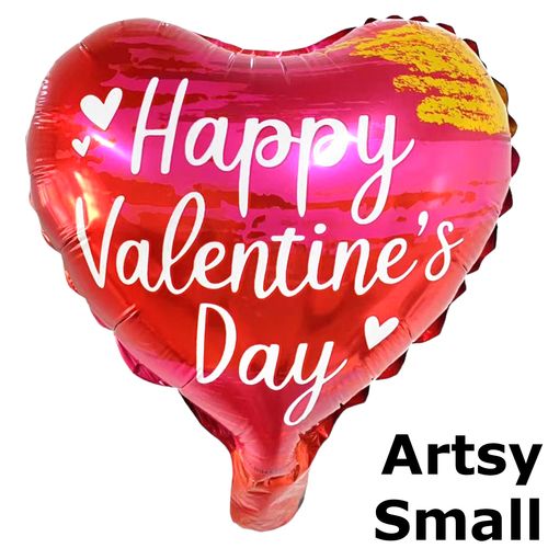 Printed Heart Balloon Loose 10 inches