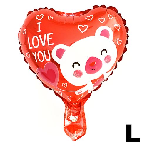 Printed Heart Balloon Loose 10 inches