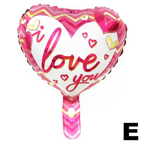 Printed Heart Balloon Loose 10 inches