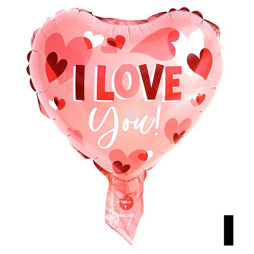 Printed Heart Balloon Loose 10 inches