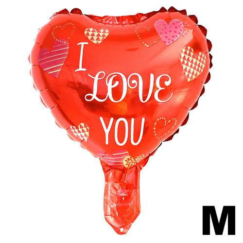 Printed Heart Balloon Loose 10 inches