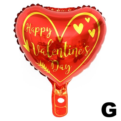 Printed Heart Balloon Loose 10 inches