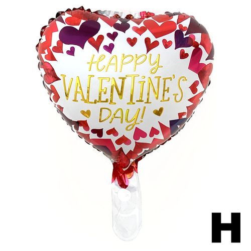 Printed Heart Balloon Loose 10 inches